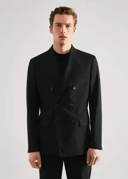Blazer Americana Boston Negro Talla 50 Hombre Mango