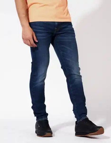 Jean Denim Hombre Azul Talla 33 x 34 American Eagle