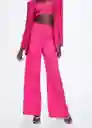 Pantalón Tina Fucsia Talla 44 Mujer Mango