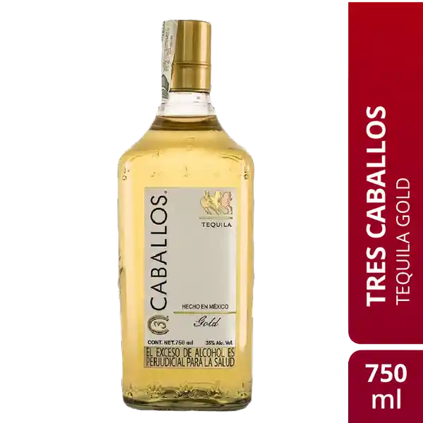 3 Caballos Tequila Gold