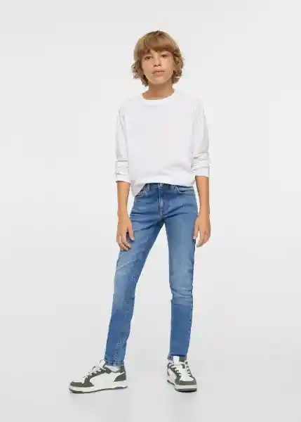 Jeans Skinny Tejano Medio Talla 12 Niños Mango