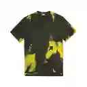 Diesel Camiseta T-Just-B84 Verde y Amarillo Talla S