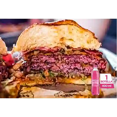 Combo Hamburguesa BBQ Texana + Postobón Manzana 400 ml