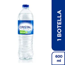 Botella con Agua Cristal