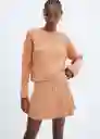 Falda Phill Peach Talla M Mujer Mango