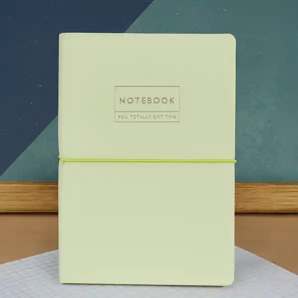 Cuaderno A5 de Tapas Duras 80 Hojas Lime Miniso