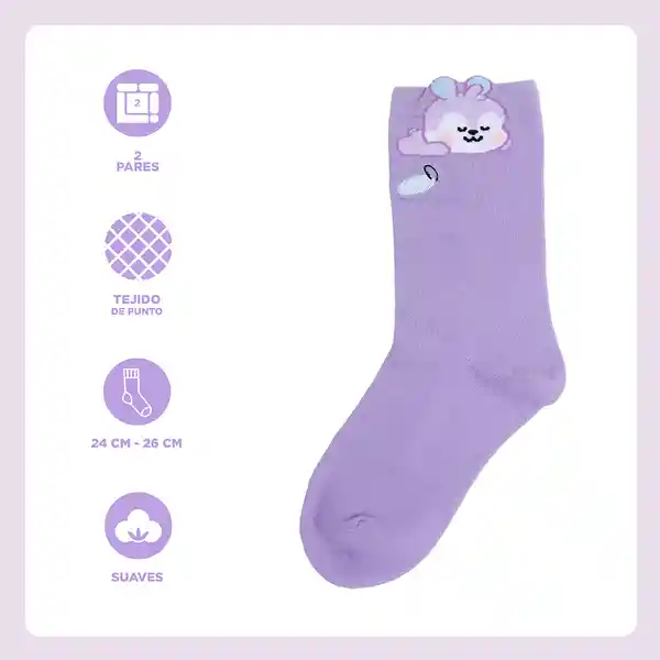 Medias Mang Serie Bt21 Miniso
