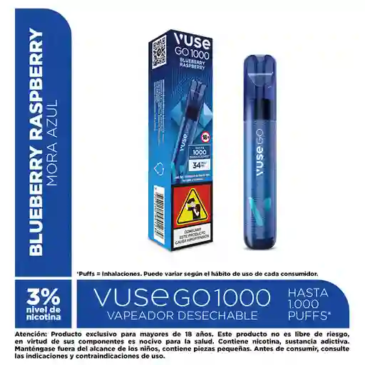 Vuse go Vapeador Blue Raspberry 1000