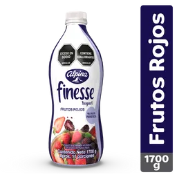 Finesse Yogurt con Probióticos Sabor Frutos Rojos