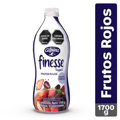 Finesse Yogurt con Probióticos Sabor Frutos Rojos