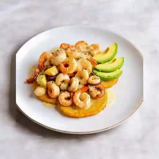 Pataconada Pulpo  Camaron