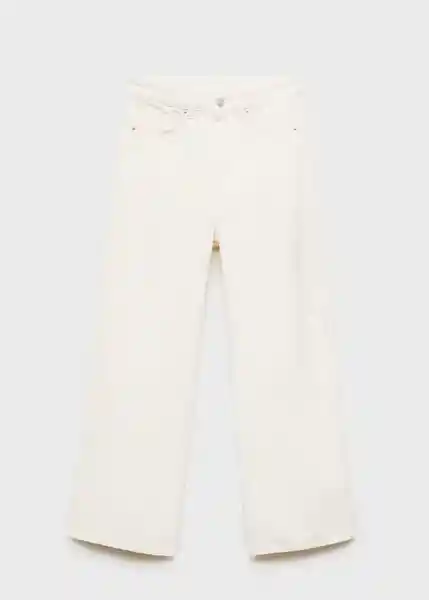 Jean Camilla Offwhite Talla 40 Mujer Mango