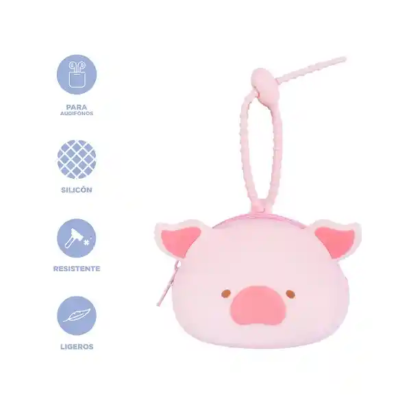 Estuche Protector Para Audífonos Lulu The Piggy Miniso