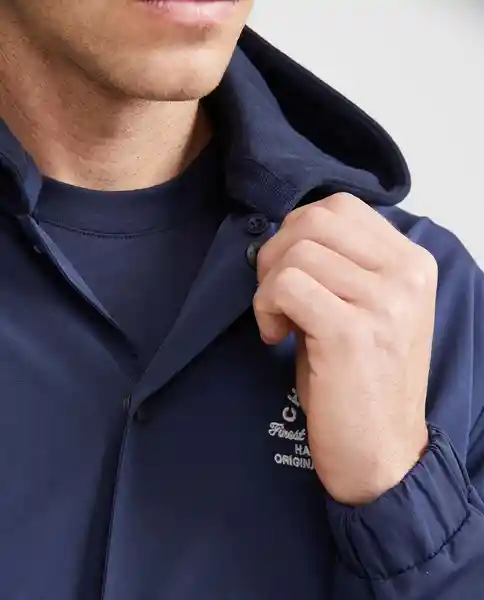Chaqueta Hooded Bomber Azul Medianoche Oscuro L Chevignon