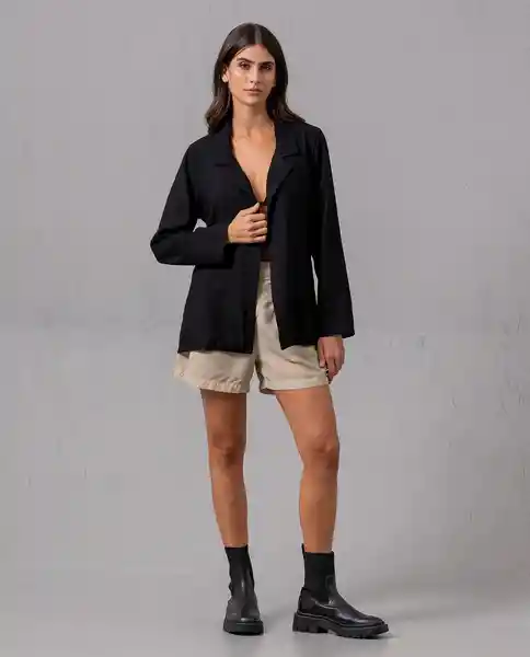 Short Pliegues Mujer Beige Abetinote Claro T 12 72744 Rifle