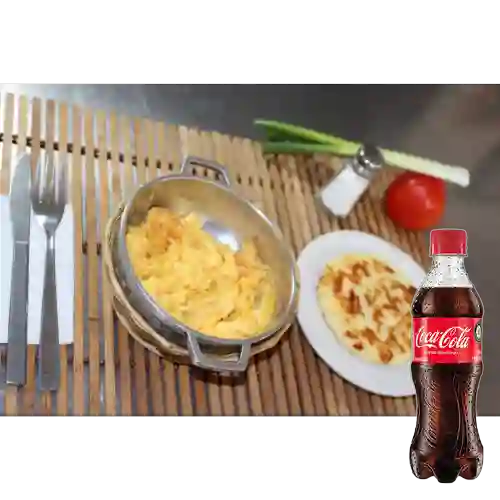 Combo Huevos Al Gusto +Cocacola Orig 400ml