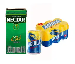 Combo Aguardiente Nectar + Águila 6 Und