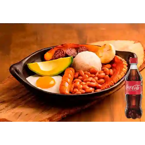 Combo Bandeja Paisa + Coca Cola Original 600ML