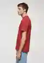 Camiseta Logohe-H Rojo Talla M Hombre Mango