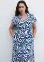 Vestido Travel Tinta Talla XL Mujer Mango