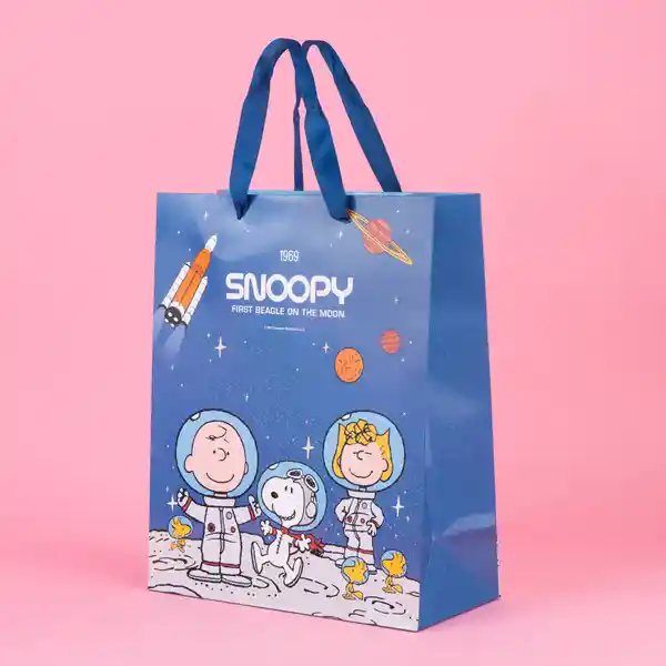 Bolsa de Regalo Holográfica Grande Snoopy Miniso