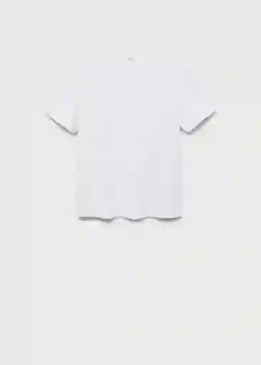 Camiseta Rita Blanco Talla M Mujer Mango