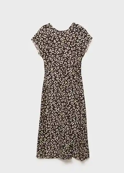 Vestido Scoop Negro Talla M Mujer Mango