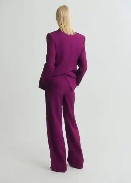 Pantalón Anna Fucsia Talla 36 Mujer Mango