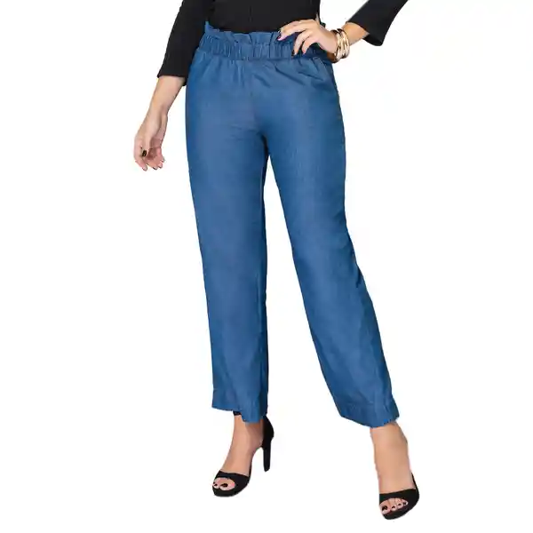 Croydon Pantalón Loose Mujer Navy Azul Talla 12