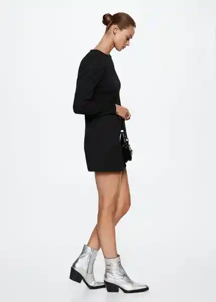 Vestido Sienna Negro Talla S Mujer Mango