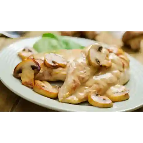 Pechuga en Salsa de Champiñones