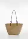 Bolso M Sagaro Cuero Talla 99 Mujer Mango