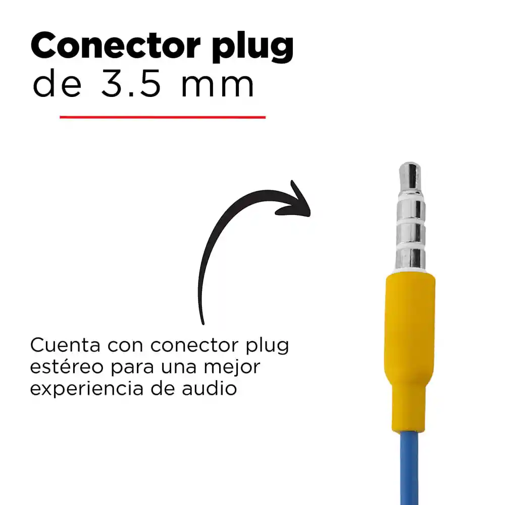 Miniso Audífonos Minions Azul 3.5 Mm