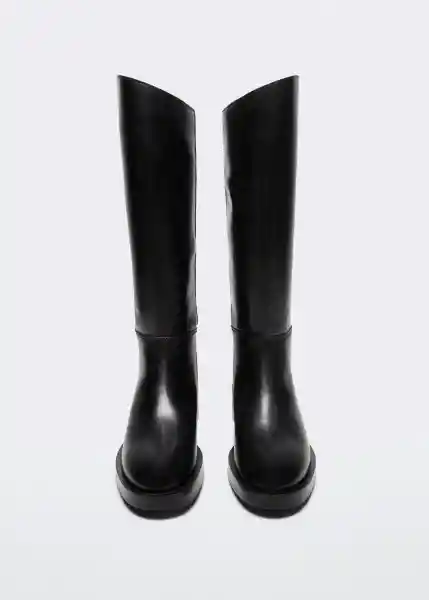 Bota Rider Negro Talla 40 Mujer Mango