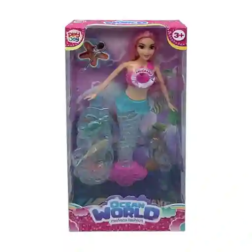 Play And Joy Muñeca Fashion Ocean World Rosada