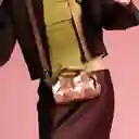 Loqi Bolsa Duffel Pequeño Ligero Rosa Metalizado