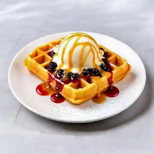 Waffle de Frutos Rojos