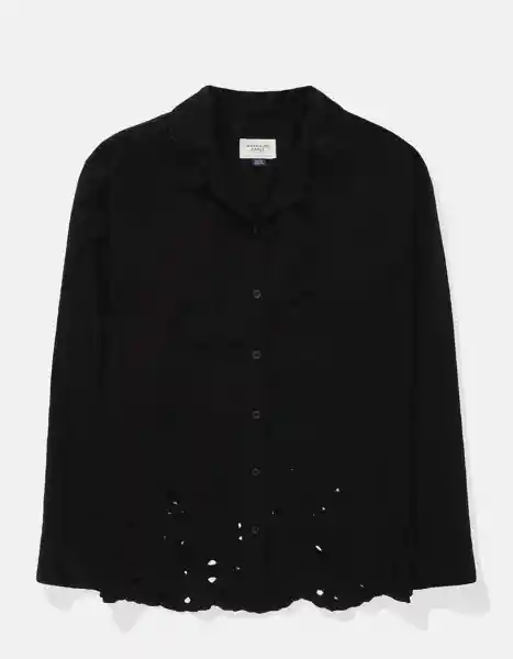 Camisa Mujer Negro Talla X-Small 6433001 American Eagle