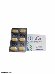 Nitofar 500 Mg Tab Rec Caj X 6