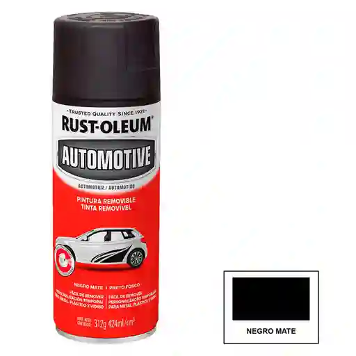 Rust-Oleum Pintura Plástica Removible Negro