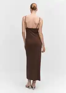 Vestido Lucia Marrón Talla 18 Mujer Mango