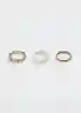 Anillo Aida Oro Talla M Mujer Mango