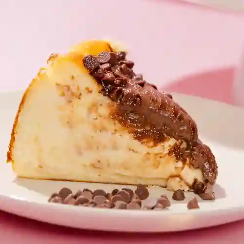 Porción Tarta Vasca de Nutella