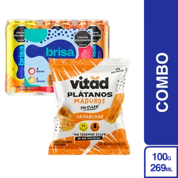 Combo Agua Brisa Saborizada 6 Und + Vitad Plátanos Maduros 110 g