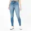 Jean Ilussion Tiro Medio Bota Skinny Azul Talla 8 - 551601