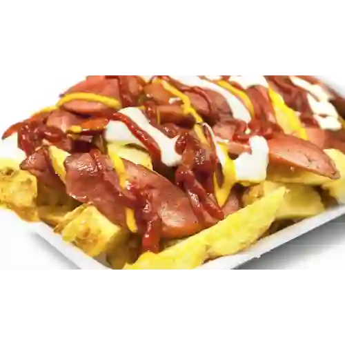 Salchipapa Tocineta + Gaseosa