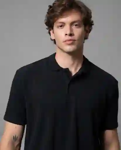Camiseta Polo Hombre Negro M 191G102_NEG194007 Rifle