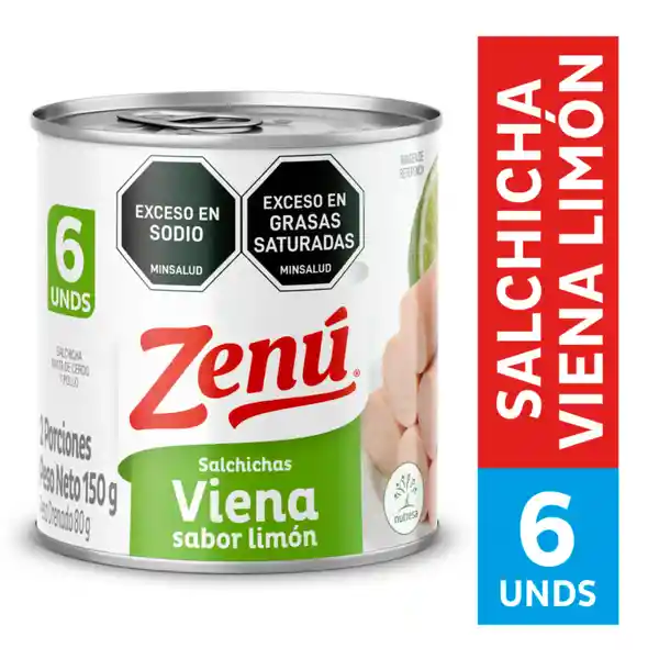 Zenú Salchichas Viena Sabor a Limón