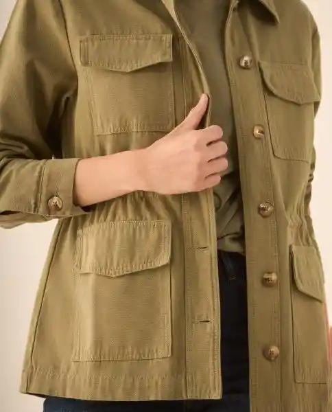 Chaqueta Verde Seco Oscuro Talla M 623G003 Esprit
