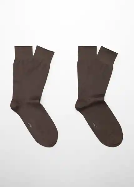 Calcetines Scot1Kha Khaki Talla 42 Hombre Mango